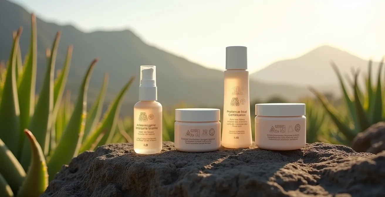 Sellos de certificación de calidad en productos de aloe vera de Canarias