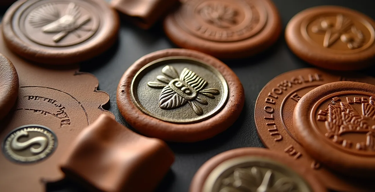 Colección de sellos oficiales de artesanía de diferentes comunidades autónomas españolas